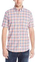 Thumbnail for your product : Izod Men's Saltwater Dockside Chambray Plaid Short Sleeve Shirt