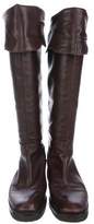 Thumbnail for your product : Saint Laurent Scalloped Over-The-Knee Boots