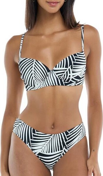 Fragment Women's Skye Mid Waist Swim Bottoms Contemporary Small Black