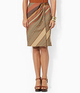 Thumbnail for your product : Lauren Ralph Lauren Striped Wrap Skirt