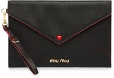 Thumbnail for your product : Miu Miu Heart Envelope Pouch