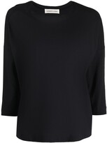 Thumbnail for your product : Lamberto Losani wide-neck cotton T-Shirt