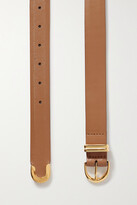 Thumbnail for your product : KHAITE Brooke Leather Belt - Brown