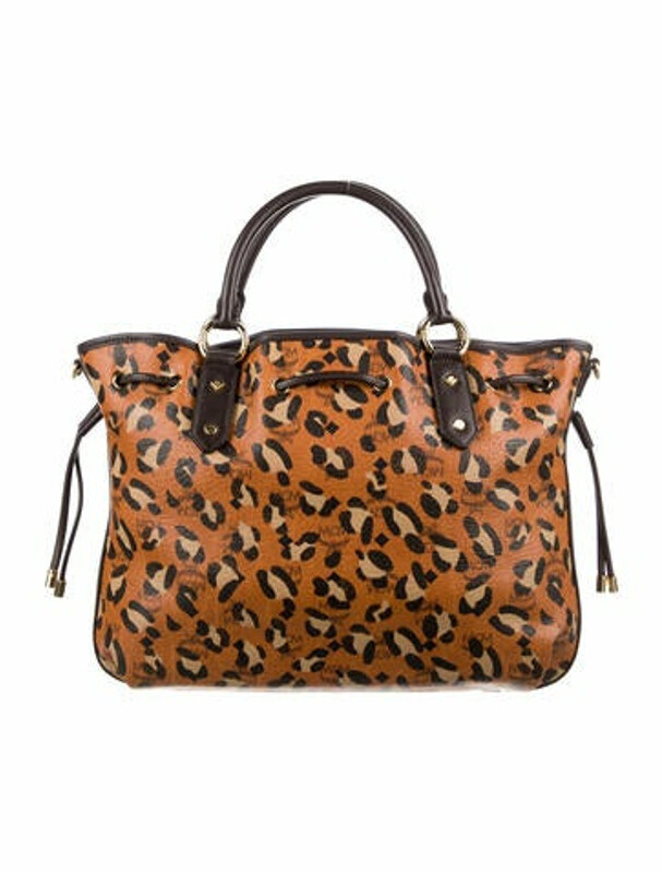 mcm leopard tote
