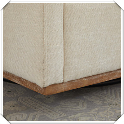 Latitude Run Square Upholstered Swivel Accent Chair 360 Degree Comfy Lounge Armchair