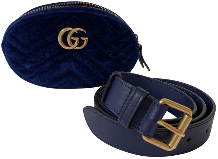 blue velvet gucci marmont