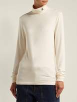 Thumbnail for your product : Raf Simons Roll Neck Jersey Top - Womens - Cream