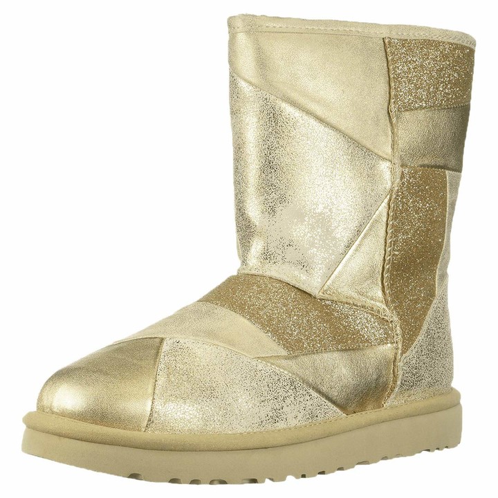UGG Women's W Classic Glitter Patchwork Fashion Boot - ShopStyle