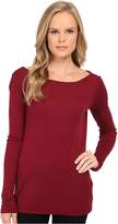 Thumbnail for your product : Three Dots Long Sleeve Back Cowl Top