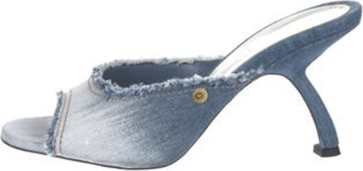 Piferi Denim Slides Blue | Piferi Denim Slides in Blue, Women's 9.5