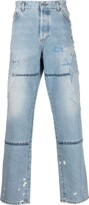 Thumbnail for your product : Marcelo Burlon County of Milan Distressed Patchwork Jeans