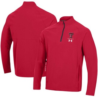 Under Armour Men's Red Texas Tech Red Raiders Coaches Squad Quarter-Zip Jacket