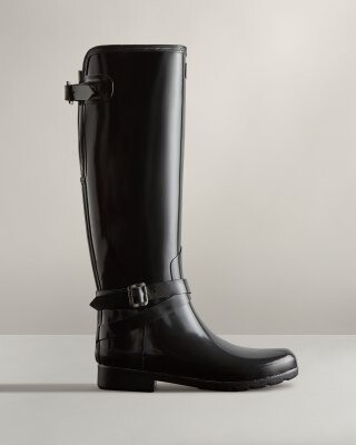 Hunter Original Tall Black Wellington Boot | Shop the world's largest  collection of fashion | ShopStyle UK
