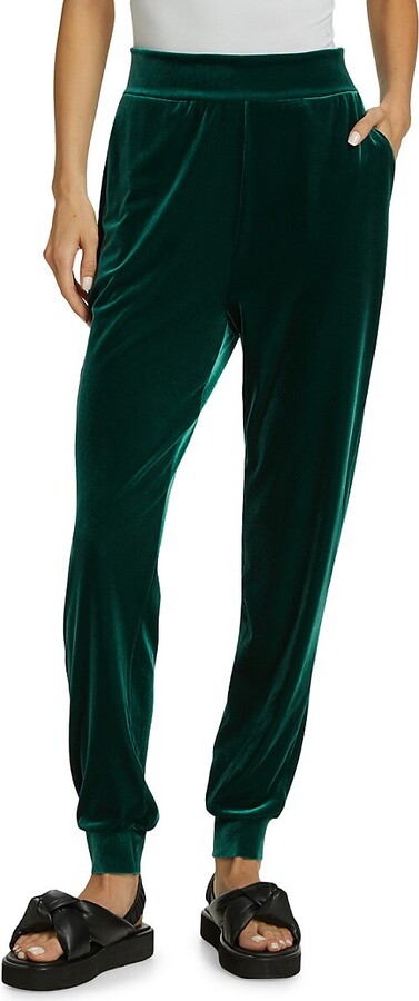 Chiara Boni La Petite Robe Kris Velvet Joggers - ShopStyle Activewear Pants