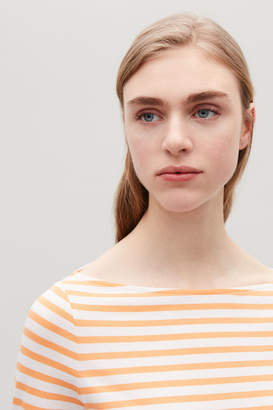 COS WIDE-NECK STRIPED TOP
