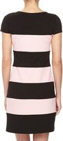Thumbnail for your product : Yoana Baraschi Cap-Sleeve Striped Stretch-Knit Dress, Black/Pinkstone