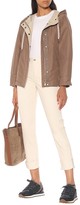 Thumbnail for your product : Brunello Cucinelli Leather-trimmed sneakers