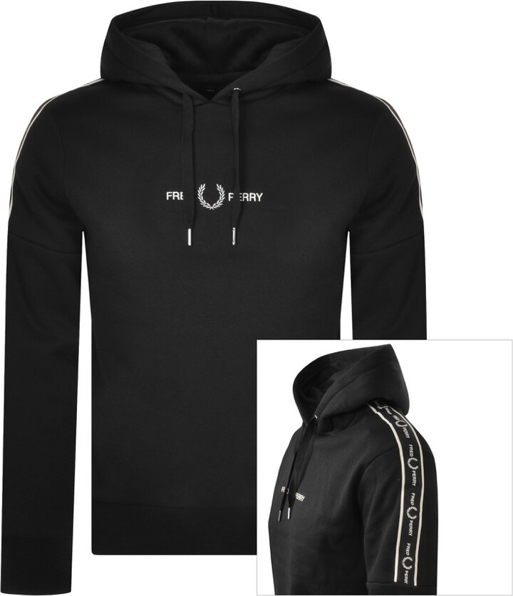 Graphic Sweatshirt Fred Perry Black Hoodie Fred Perry Rave