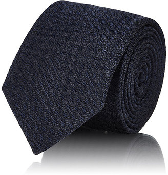 Barneys New York Men's Oval-Pattern Silk-Cotton Necktie