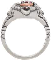 Thumbnail for your product : Mother of Pearl Carolyn Pollack Sterling Silver & Garnet Bird Ring