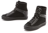 Thumbnail for your product : Ferragamo Nicky Shearling High Top Sneakers