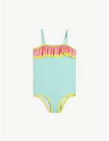 Thumbnail for your product : Sunuva Colour-block frilled swimsuit 5-14 years