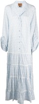 Thumbnail for your product : Alessia Santi Logo-Print Flared Shirt Dress