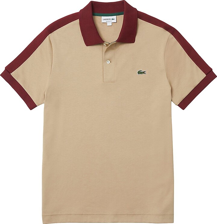 Lacoste Classic-Fit Contrast-Collar Polo Shirt - ShopStyle