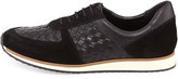 Thumbnail for your product : Sesto Meucci Casia Woven Leather Sneaker, Black