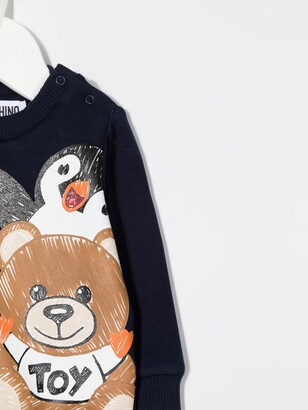 MOSCHINO BAMBINO Teddy Bear cotton sweatshirt