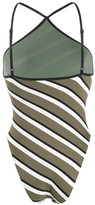 Thumbnail for your product : Solid & Striped Halter Neck Diagonal Stripe One-Piece