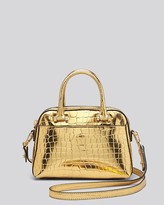 Thumbnail for your product : Milly Crossbody - Gold Croc-Embossed Small Satchel