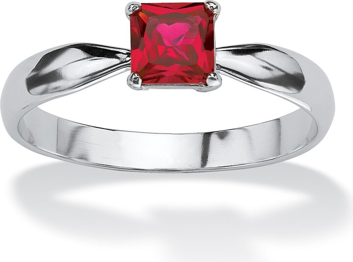 Birthstone .925 Silver Solitaire Ring