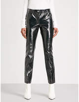 Helmut Lang Straight patent-leather trousers