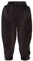 Thumbnail for your product : Symonds Pearmain - Puffed Cotton-corduroy Trousers - Black