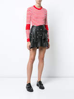 Thumbnail for your product : Courreges striped knitted top