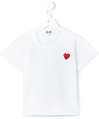 Comme Des Garçons Play Kids heart logo T-shirt