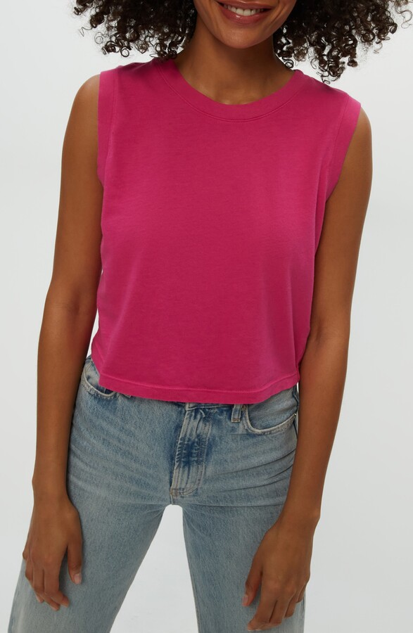 Michael Stars Johnnie Crewneck Cotton Tank