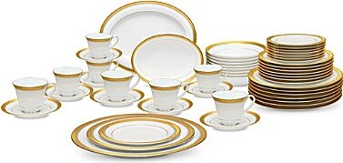 Crestwood Platinum Collection 50-Piece Dinnerware Set Service For 8