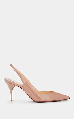 Christian Louboutin Women's Clare Sling Patent Leather Pumps - Nude