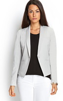 Thumbnail for your product : Forever 21 Contemporary Classic Woven Blazer