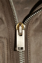 Thumbnail for your product : Rick Owens Shearling-lined leather biker jacket