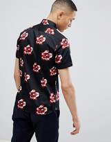 Thumbnail for your product : Ted Baker Slim Short Sleeve Floral Shirt