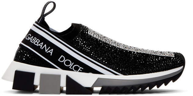 dolce and gabbana bling sneakers
