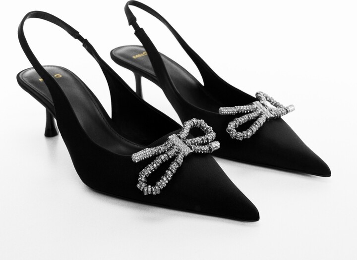 MANGO Women's Strass Bow Detail Shoes - ShopStyle Pumps