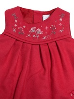 Thumbnail for your product : Tartine et Chocolat Embroidered A-Shape Wool Flannel Dress