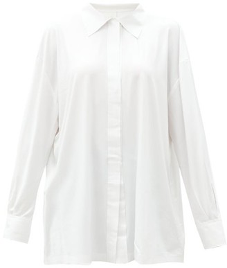 Norma Kamali Oversized Poplin Shirt - White