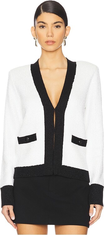 L'Agence Jinny Sequin Cardigan