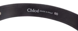 Chloé Leather Chain-Link Belt