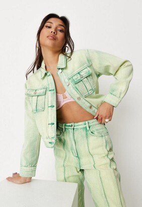 green denim co ord
